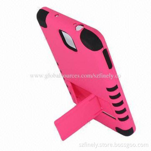PC + Silicone Phone Case for Samsung Note 3, 3-in-1 Design with Stand Function, Different Angles